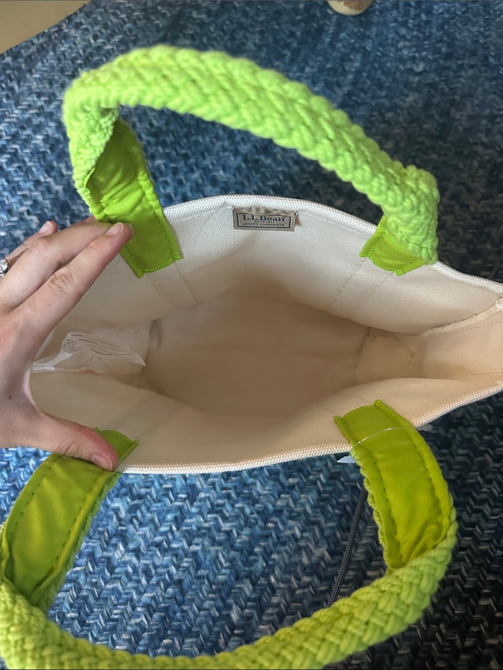 LLBean boat and tote japan limited edition lime green - Picture 6 of 9